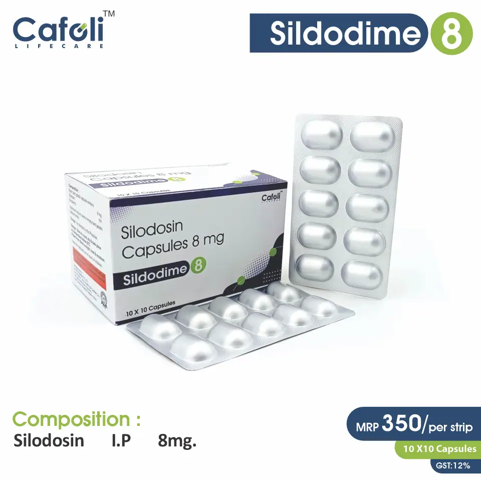 Silodosin 8mg Capsule PCD Pharma Franchise